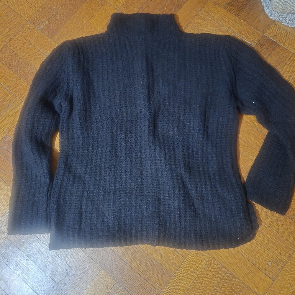 Rafaella Midnight Cowl Mock Neck Sweater - Picture 2 of 3